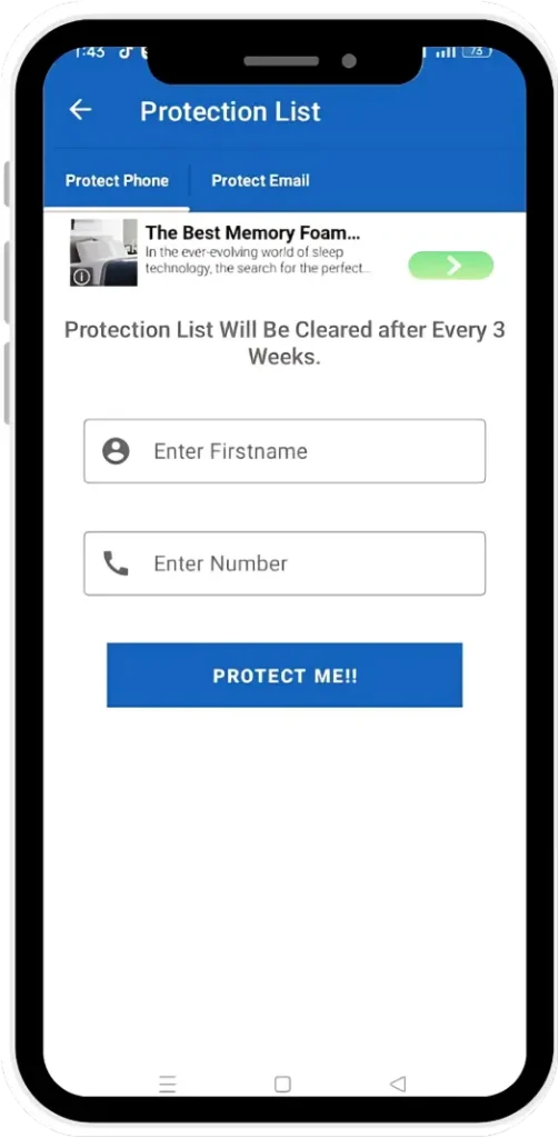 Bombitup apk phone proctection setting