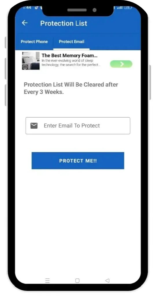 Bombtiup Email protection setting